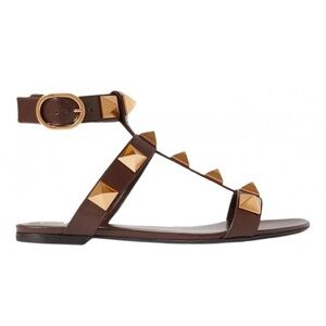 Brown Studded Sandals